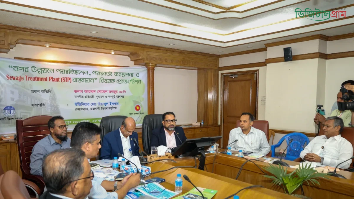 রাজউকে STP বাস্তবায়ন নিয়ে বিশেষ প্রেজেন্টেশন, নগর উন্নয়নে পয়ঃনিষ্কাশন, ব্যবস্থাপনায় গুরুত্বারোপ