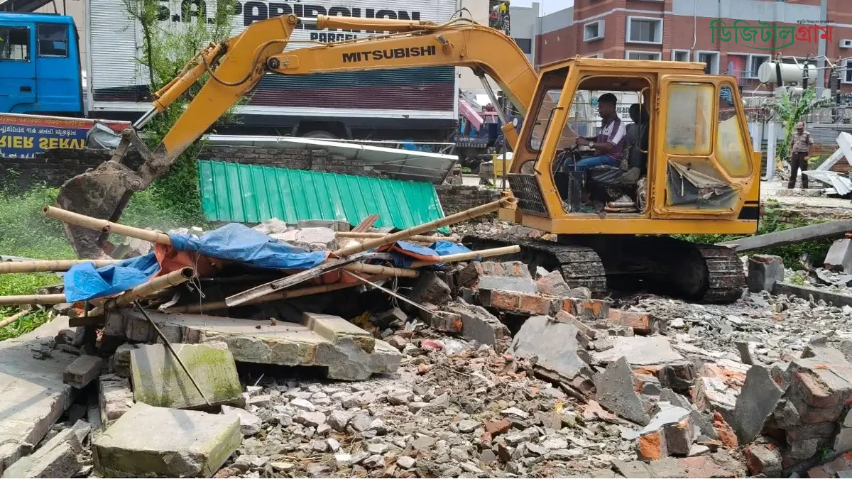 আদালতের রায়ের ভিত্তিতে উচ্ছেদ অভিযান; দখলমুক্ত প্রায় এক একর জমিতে হবে নগরবাসীর জন্য উন্মুক্ত সবুজ পার্ক