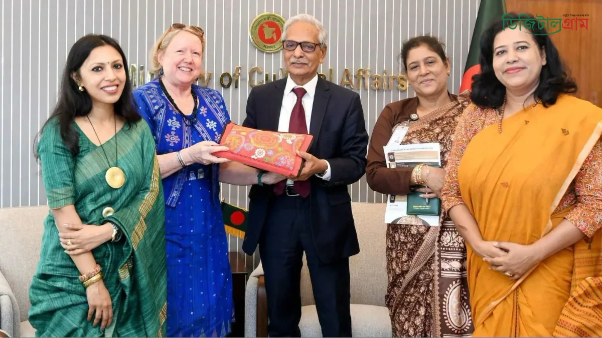 সংস্কৃতি মন্ত্রী নিতাই রায় চৌধুরীর সাথে ইউনেস্কো ঢাকা প্রধানের সাথে কৌশলগত বৈঠক
